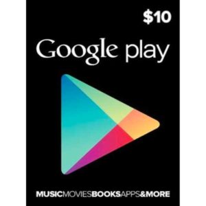 GOOGLE PLAY GIFT CARD de 10 $