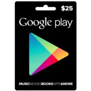 GOOGLE PLAY GIFT CARD de 25 $